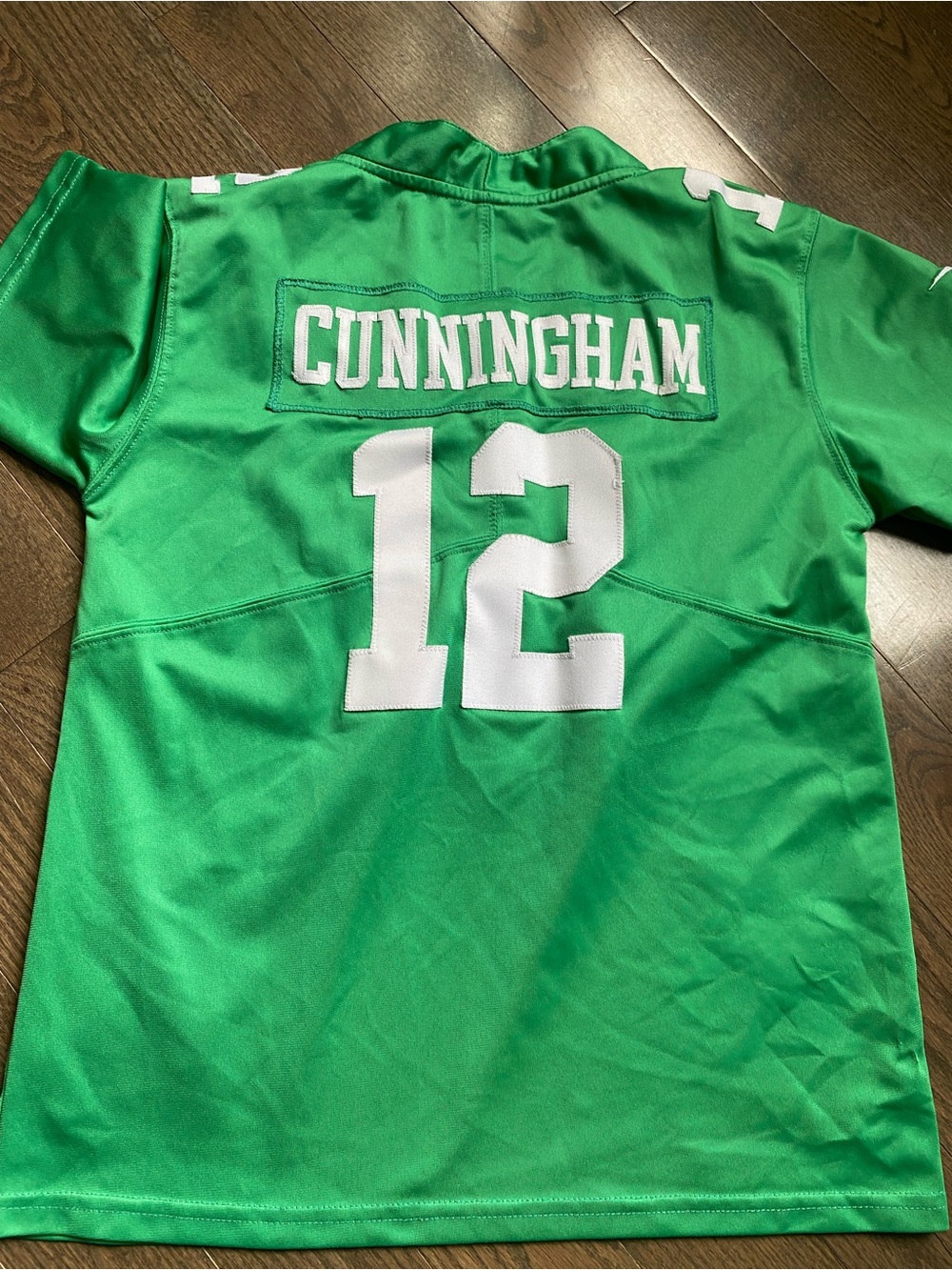 Nike Philadelphia Eagles Football Jersey with CUNNINGHAM 12 youth medium